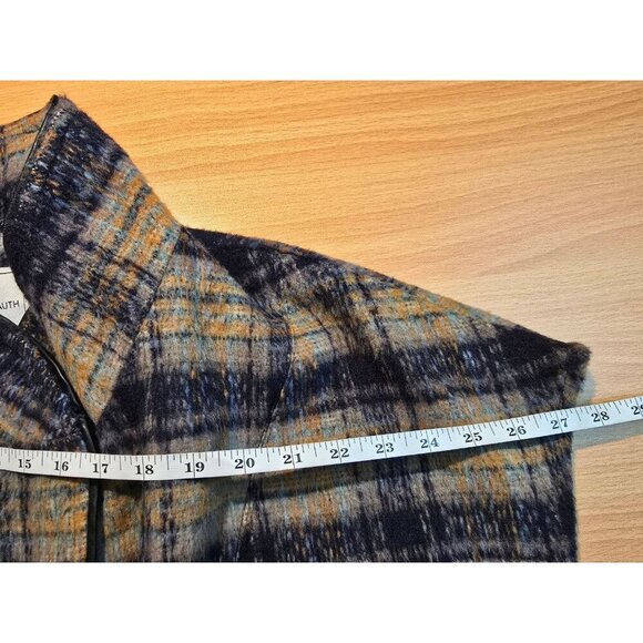 Andersen & Lauth Vest OS Pockets Plaid Sleeveless Mock Neck Snap Closure Casual - Picture 4 of 13